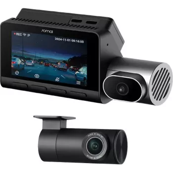 Dash cam 70mai T800 4K com câmara de marcha-atrás RC41 4K HDR + SD 512GB