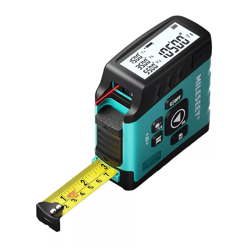 Medidor de distância laser Mileseey DT20 com fita métrica 40m