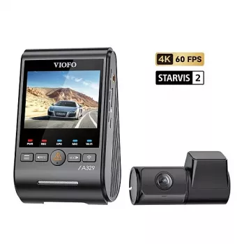 VIOFO A329S-2CH Dashcam Dual-Channel 4K+2K com GPS e Wi-Fi