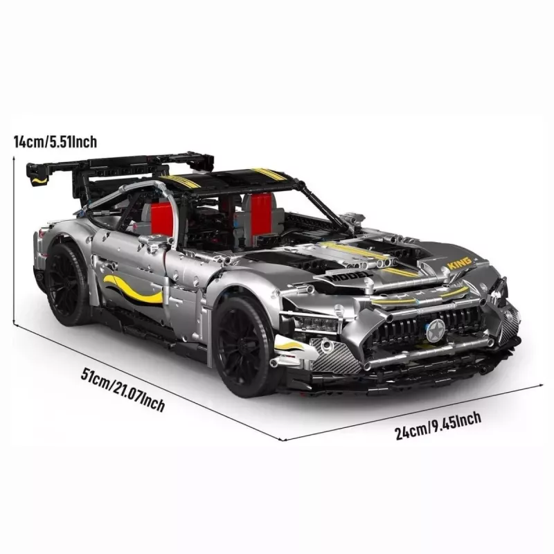 MOULD KING Quicksilver Carro desportivo Conjunto de blocos de construção escala 1:8 2872 peças