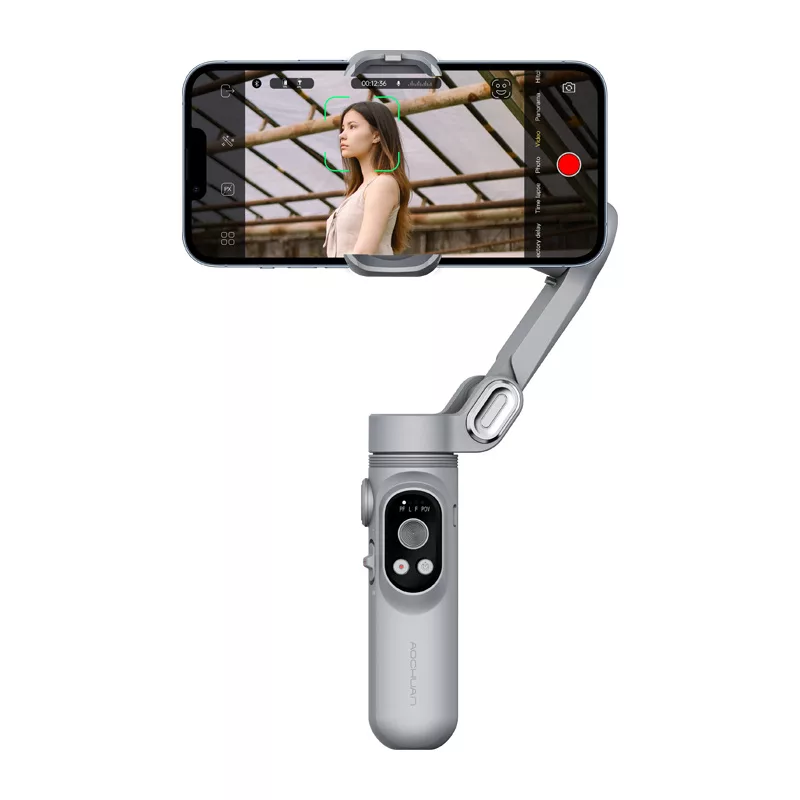 AOCHUAN X Gimbal (cinzento) - estabilizador de smartphone de 3 eixos