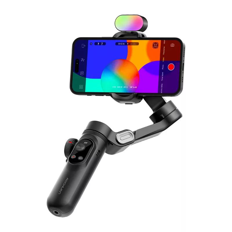 AOCHUAN X Pro Gimbal com iluminação RGB (preto)
