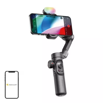 AOCHUAN XE Gimbal com iluminação RGB (preto)