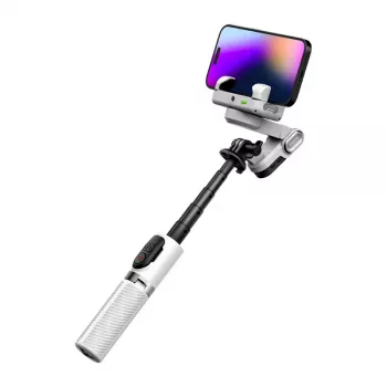 AOCHUAN M1 Pro Gimbal com iluminação RGB (branco)