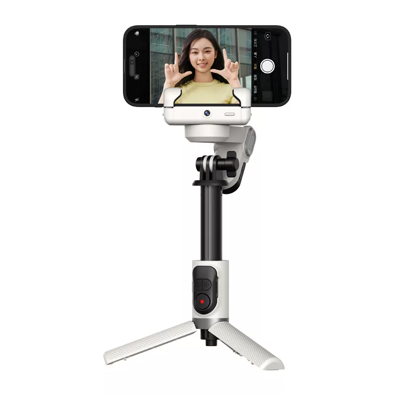 AOCHUAN M1 Pro Gimbal com iluminação RGB (branco)