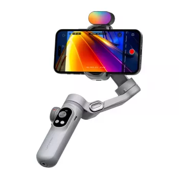 AOCHUAN X Pro Gimbal com iluminação RGB (cinzento)