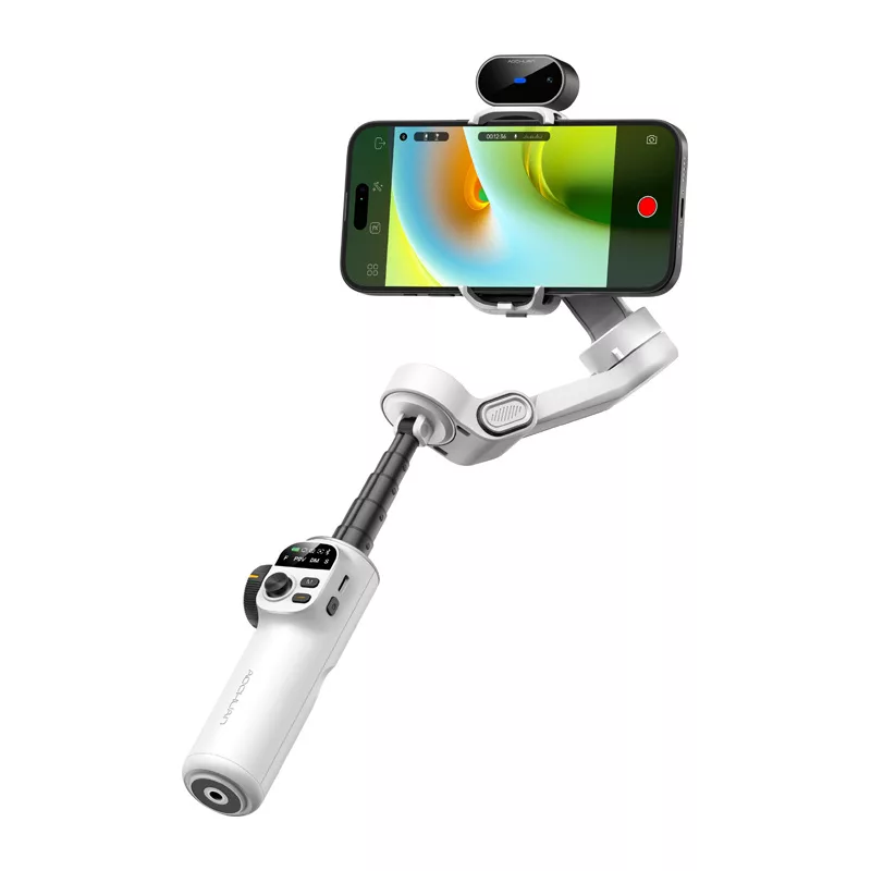 Gimbal AOCHUAN X2 com sensor de IA (branco)