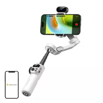 Gimbal AOCHUAN X2 com sensor de IA (branco)