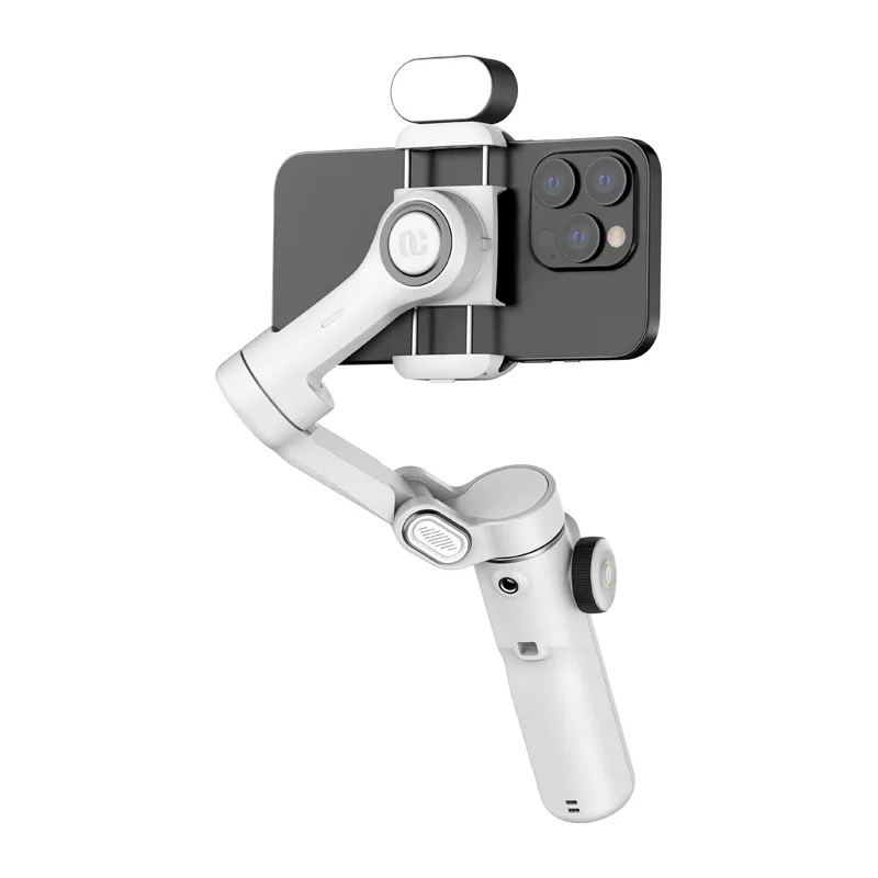 Gimbal AOCHUAN X2 com iluminação RGB (branco)