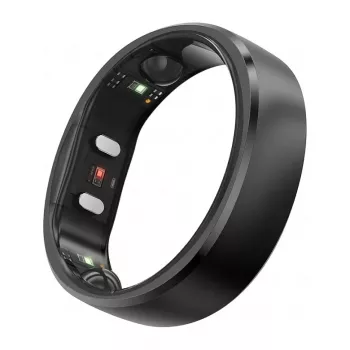 RingConn Smart Ring Gen2 para homem e mulher - wearable de monitorização de sono e fitness - frequência cardíaca - preto mate tamanho 8