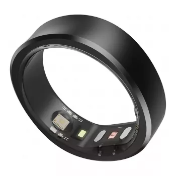 RingConn Smart Ring Gen2 para homem e mulher - wearable de monitorização de sono e fitness - frequência cardíaca - preto mate tamanho 9
