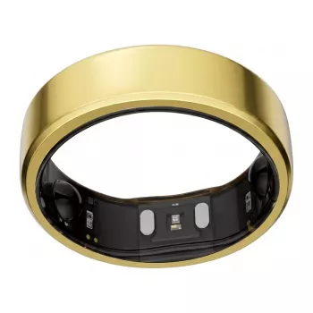 RingConn Smart Ring Gen2 - wearable de monitorização de sono e fitness - frequência cardíaca - King Gold tamanho 10