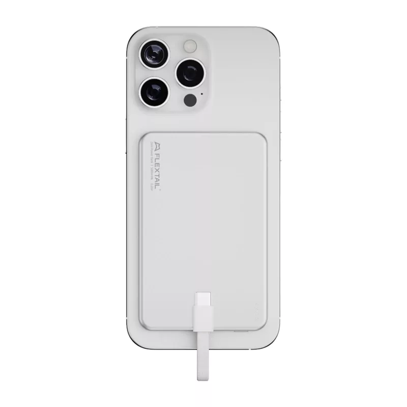 Flextail Zero Power Metal 5000 mAh Power Bank, prateado