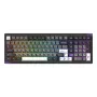 AKKO GEM 02 VIA Teclado mecânico com fios, TKL 87 teclas, preto e prateado, hot-swappable, RGB, USB-C