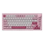 AKKO 5075 V3 Teclado mecânico 75% 82 teclas multimodo sem fios/Bluetooth/USB-C hot-swappable PBT ASA RGB Gasket Mount preto e ciano