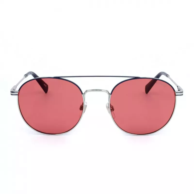 Óculos de sol retangulares unissexo LEVI'S LV-1013-S-010 - armação preta lentes cinzentas 54mm