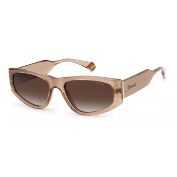 Óculos de sol unissexo POLAROID PLD6169S10A - armação preta lentes cinzentas 55mm
