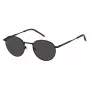 TOMMY HILFIGER TH-1973-S-003 Óculos de sol homem retangulares - Armação preta lentes cinzentas 50/22/145 mm