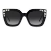 CAROLINA HERRERA HER0130S807 Óculos de sol mulher borboleta Preto Brilhante Cinzento 52 mm