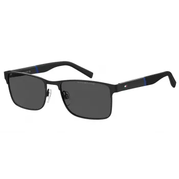 TOMMY HILFIGER TH-2040-S-807 Óculos de sol homem retangulares Preto/Cinzento 56/19/145 mm