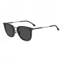 Óculos de sol BOSS BOSS1562FSK80 para homem, armação preta, lentes cinzentas, 56/21/145 mm