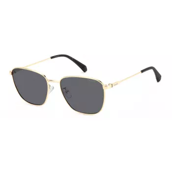 Óculos de sol Polaroid PLD4159GSXJ5G para homem com design quadrado - armação Havana, lentes verdes polarizadas, UV400