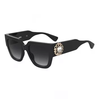 Óculos de sol MOSCHINO MOS153-S-807 para mulher preto cinzento retangular 52 mm