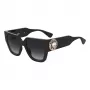 Óculos de sol MOSCHINO MOS153-S-807 para mulher preto cinzento retangular 52 mm