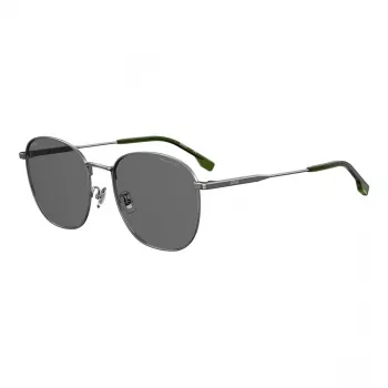 Óculos de sol BOSS BOSS1561FSK6L para homem retangulares - armação preta lentes cinzentas 57/20/145 mm