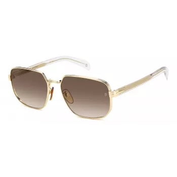 Óculos de sol DAVID BECKHAM DB7121GSLOJ para homem quadrados Havana castanho 60 mm