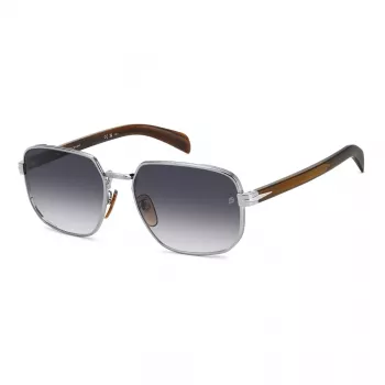 Óculos de sol DAVID BECKHAM DB7121GSWIJ para homem estilo aviador armação dourada lentes verdes 60/18/145 mm