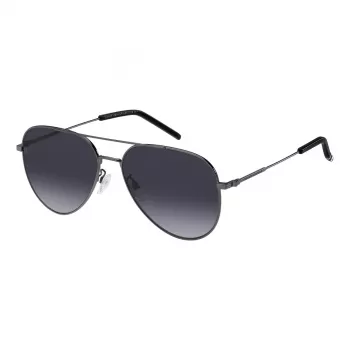 Óculos de sol Tommy Hilfiger TH2111GSKJ1 para homem - armação preta, lentes cinzentas, 60/16/150 mm