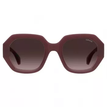 Óculos de sol LEVI'S LV-1066-S-LHF para mulher retangulares Havana castanho degradê 51 mm