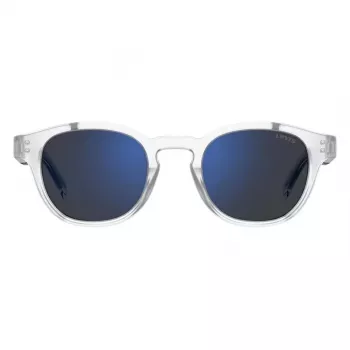 Óculos de sol LEVI'S LV-5060-S-2M4 para homem retangulares armação Havana lentes castanhas 48 mm