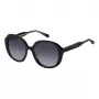 Óculos de sol Tommy Hilfiger TH-2106-S-807 para mulher - armação preta, lentes cinzentas, 54 mm