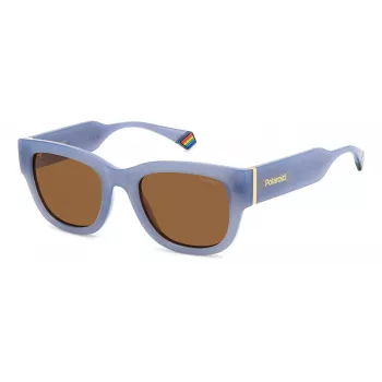Óculos de sol de mulher Polaroid PLD6213SXMVU Square Cat-Eye Havana verde polarizados UV400