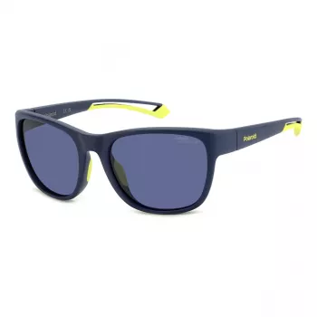 Óculos de sol Polaroid Sport PLD7051SFLL - armação preta mate, lentes cinzentas polarizadas - unissexo - 57/19/130 mm