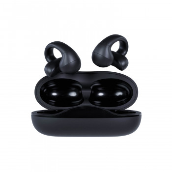 Auscultadores sem fios open-ear com clipe Happy Plugs Clip (preto)