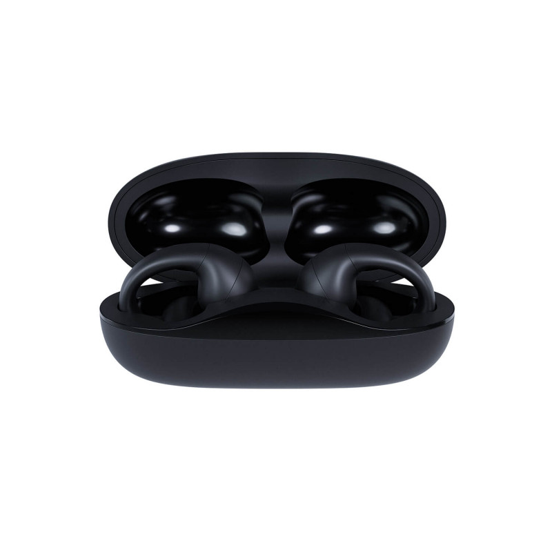 Auscultadores sem fios open-ear com clipe Happy Plugs Clip (preto)