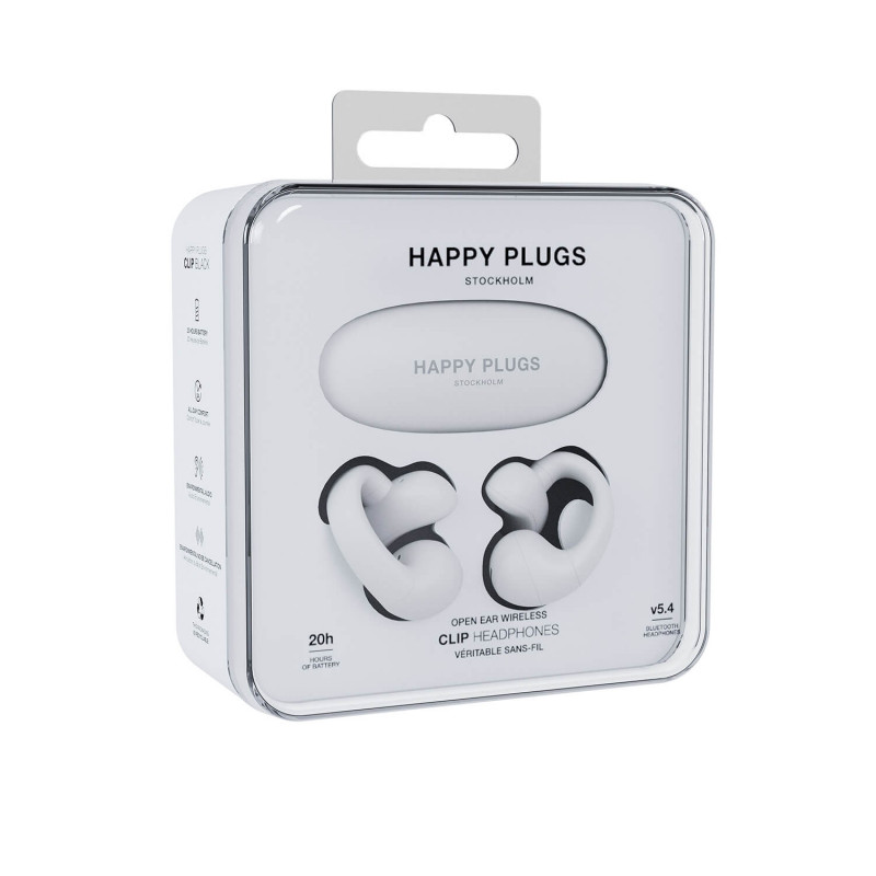 TURA SCANDINAVIA AB Happy Plugs Clip - Auscultadores True Wireless open-ear (branco)