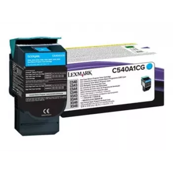 Cartucho de toner Lexmark C540A1CG ciano - rendimento padrão - para C540, C543, C544, C546, X543, X544, X546, X548