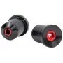 Terminais de guiador Tilt Bar Ends 22 Size - preto - compósito de nylon - par