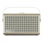 Pure Classic Aura altifalante Bluetooth portátil com retroiluminação, branco/carvalho