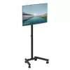 MANHATTAN Suporte compacto para TV e monitor com rodas 13-50 polegadas, inclinável e ajustável em altura, até 20 kg, preto (462464)