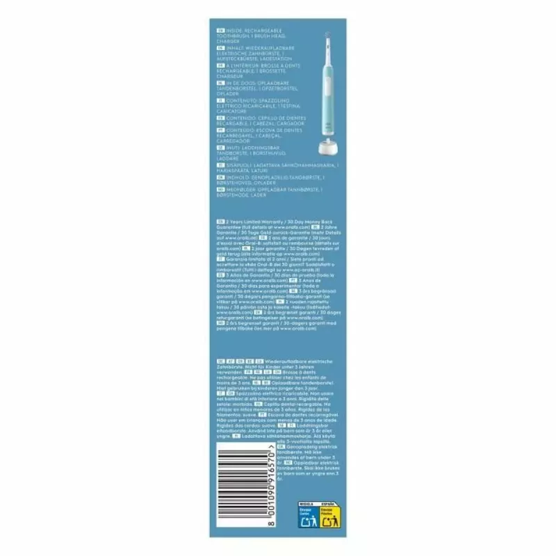 Oral-B Pro Series 1 Escova de Dentes Elétrica Azul Caribe