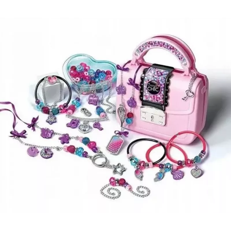 Conjunto DIY Crazy Chic: Mala Crazy com contas e pulseiras Clementoni 17651