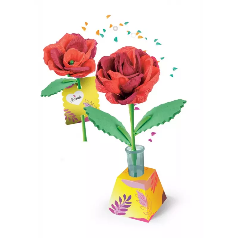 Clementoni Idea Art conjunto criativo Mini Flower Factory – Rosa 18168
