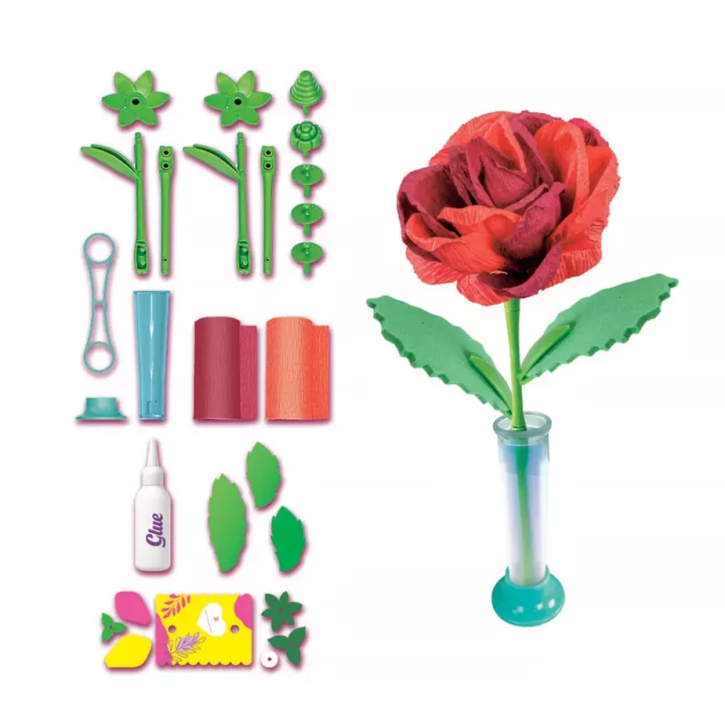 Clementoni Idea Art conjunto criativo Mini Flower Factory – Rosa 18168