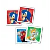 Clementoni conjunto de jogos educativos puzzle, memo e blocos de construção Sonic 28389