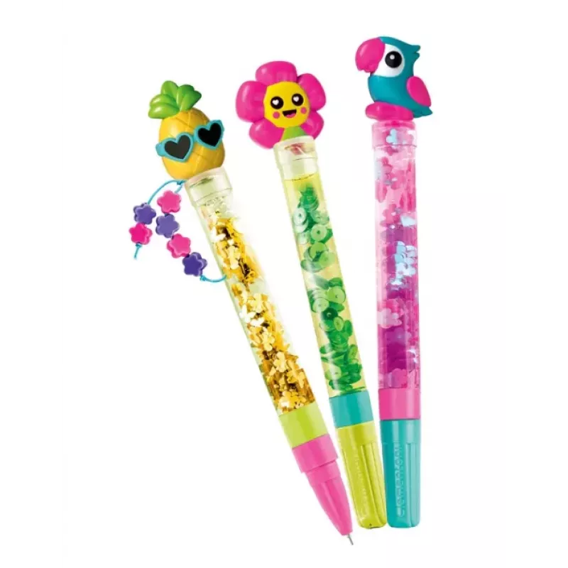 Clementoni Mini Factory: Kit DIY Canetas Tropicais 18830